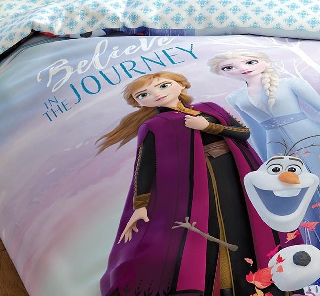 Постельное белье Tac BRf Disney "Frozen 2", 1,5 спальное, голубой