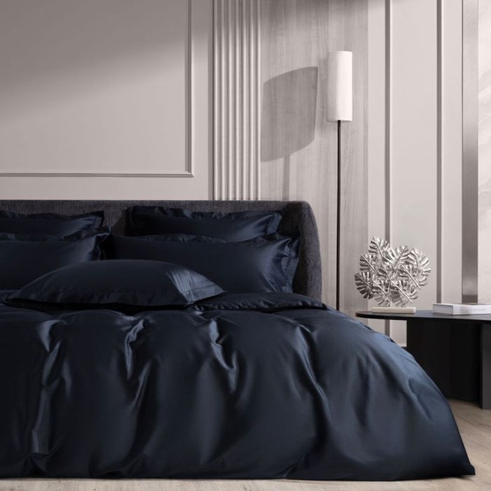 Наволочка German Grass "Dark Onyx Allure", 50x70 см, 2 шт, черный