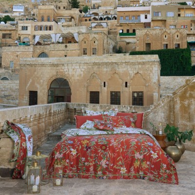 Постельное белье Sarev Elite шелк "Epiros", 2-х спальное (евро), красный