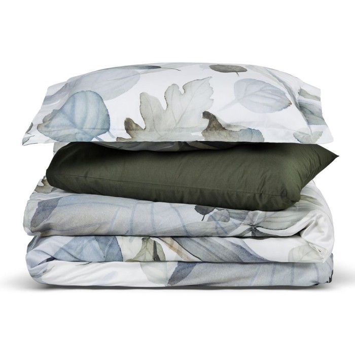 Наволочка Hamam декор "Flying Leaves", 65x65 см, серый