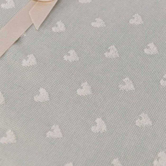 Покрывало Tivolyo пике "Hearts", 220x240 см, бирюзовый