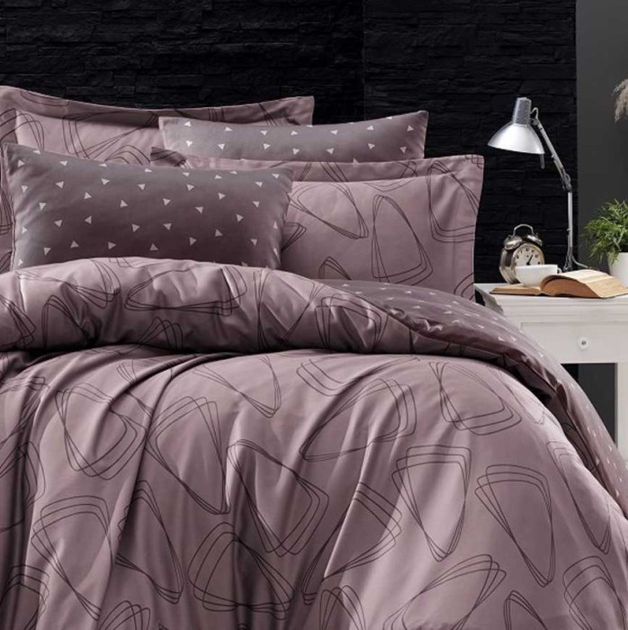 Постельное белье Do&Co Delux "Rovena", 2-х спальное (евро), фиолетовый