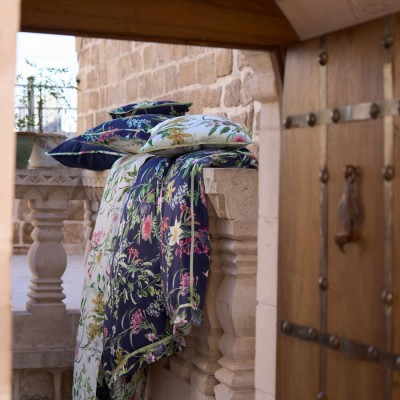 Постельное белье Sarev Elite шелк "Epiros", 2-х спальное (евро), синий