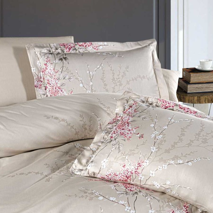 Постельное белье Do&Co Deluxe "Wisteria", 2-х спальное (евро), бежевый