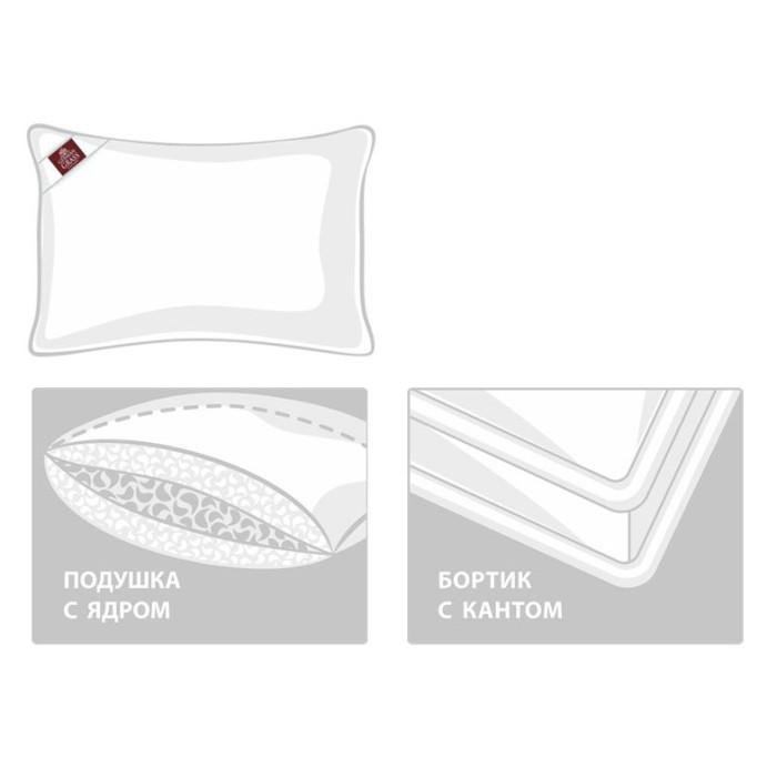 Подушка German Grass пуховая "3D Thermo", 50x70 см, средняя