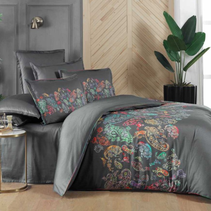 Постельное белье Sarev "Kirman", 1,5 спальное, серый
