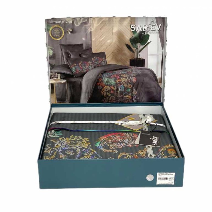 Постельное белье Sarev "Kirman", 1,5 спальное, серый