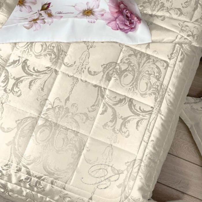 Покрывало Blumarine "Regale", 270x270 см, сливочный