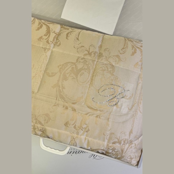 Покрывало Blumarine "Regale", 270x270 см, сливочный