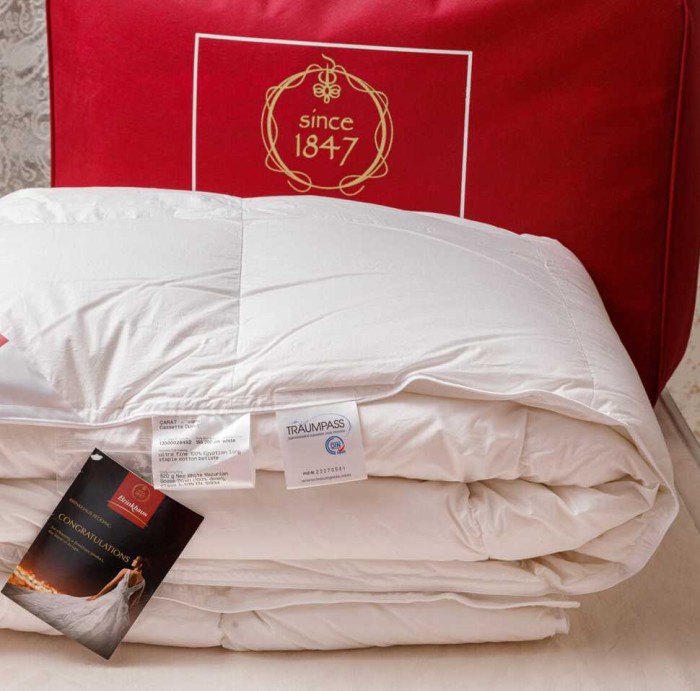 Одеяло Brinkhaus пух "Carat", 135x200 см, всесезонное