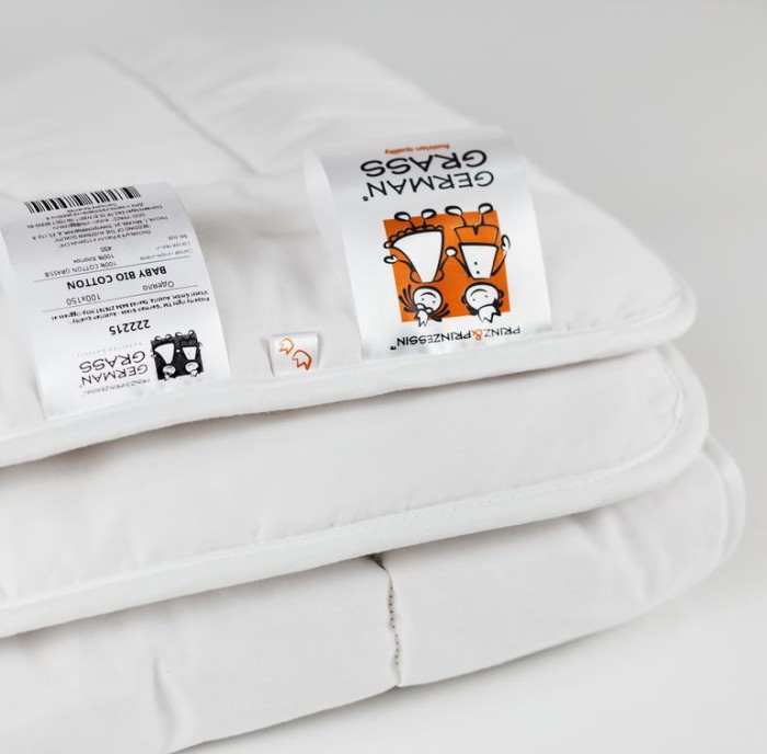 Одеяло Prinz and Prinzessin хлопок "Baby Bio Cotton", 100x150 см, легкое