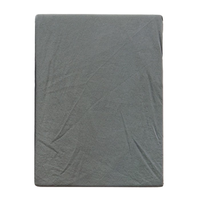 Простыня Bovi на резинке "Soft Sateen", 180x200+30 см, серо-зеленый