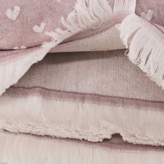 Покрывало Tivolyo пике "Hearts", 220x240 см, сиреневый