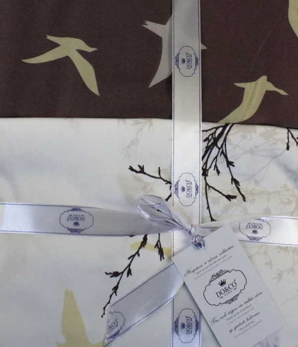 Постельное белье Do&Co Delux "Doga", семейное, коричневый