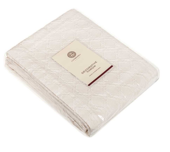 Покрывало Luxberry "Edinburg", 240x260 см, экрю
