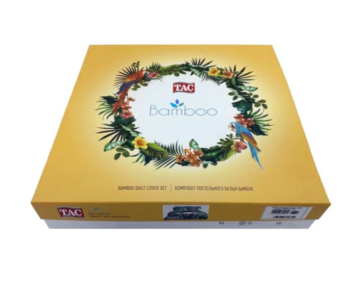 Постельное белье Tac бамбук Delux "Freja", семейное, фиолетовый