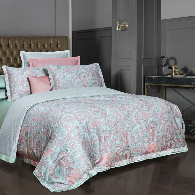 Постельное белье Sarev "Volga", 1,5 спальное, зеленый