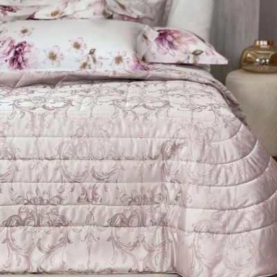 Покрывало Blumarine "Regale", 270x270 см, пудра