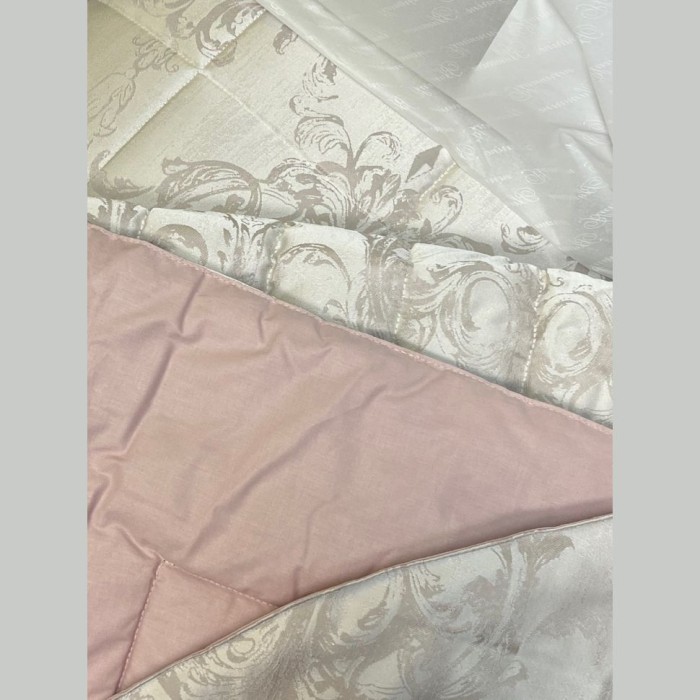 Покрывало Blumarine "Regale", 270x270 см, пудра