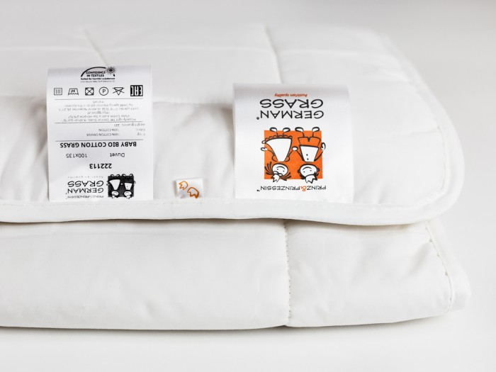 Одеяло Prinz and Prinzessin хлопок "Baby Bio Cotton", 100x135 см, всесезонное