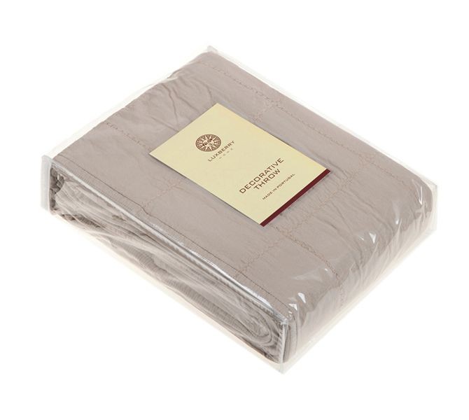 Покрывало Luxberry "Soho", 220x240 см, дымчатый серый