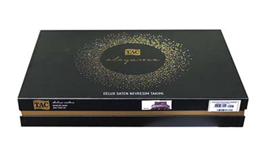 Постельное белье Tac Delux "Prestige", 2-х спальное (евро), капучино