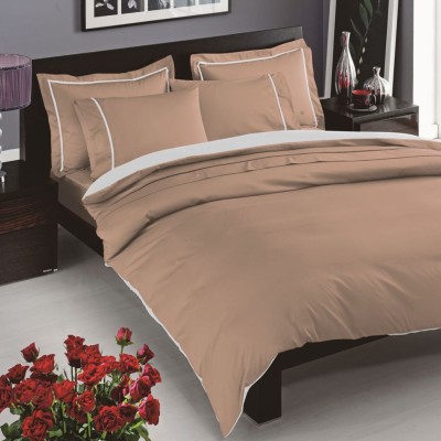 Постельное белье Tac Delux &quot;Prestige&quot;, 2-х спальное (евро), капучино
