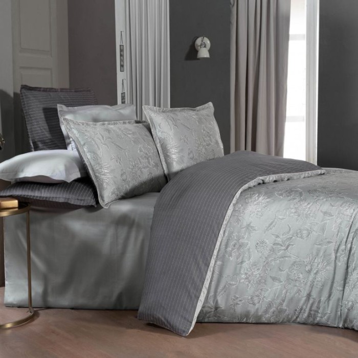 Постельное белье Sarev "Orlina", 1,5 спальное, серый