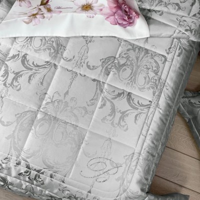 Покрывало Blumarine "Regale", 270x270 см, серо-голубой