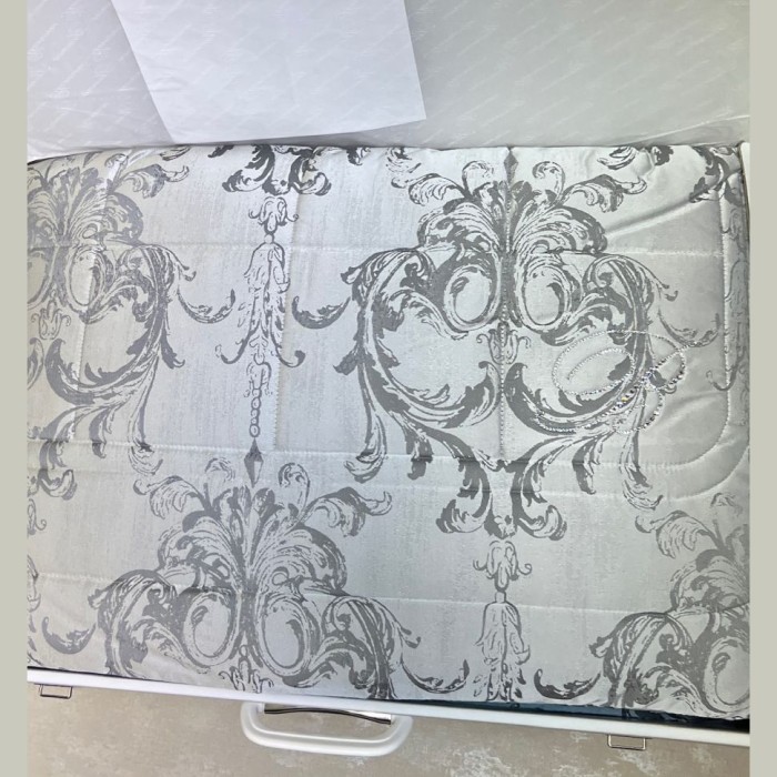 Покрывало Blumarine "Regale", 270x270 см, серо-голубой