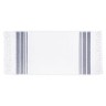 Полотенце Hamam двустороннее "Marine Towel", 50x100 см, бело-синий