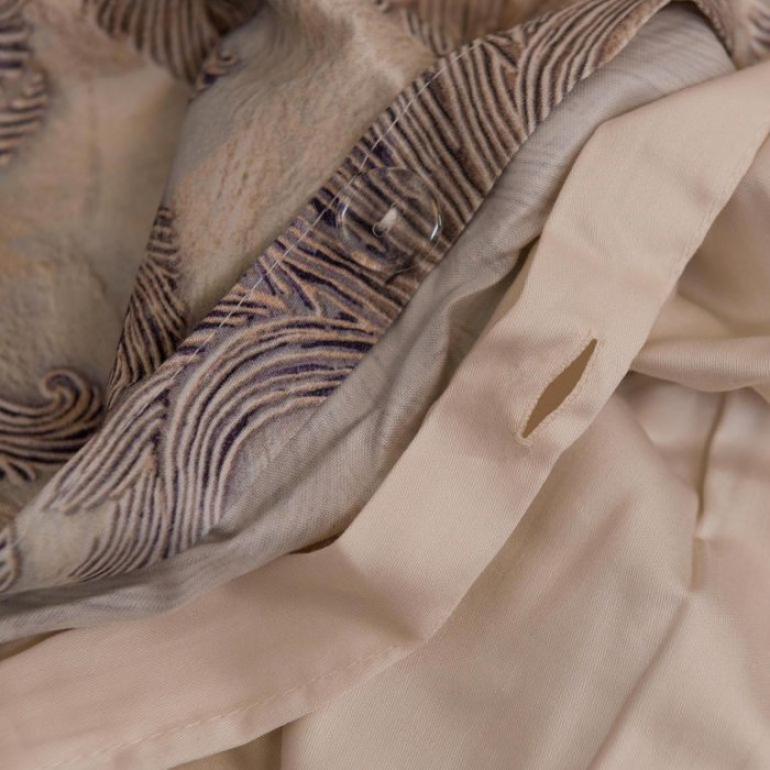 Постельное белье Tivolyo Deluxe "Javier", 2-х спальное (евро), бежевый