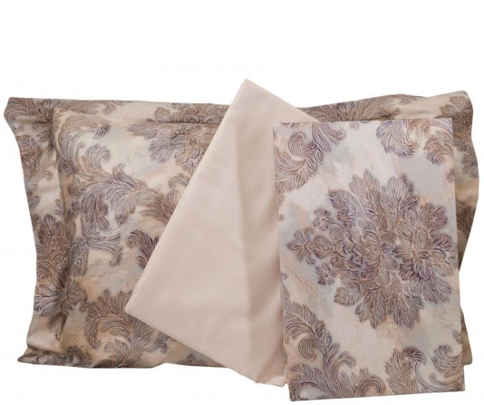 Постельное белье Tivolyo Deluxe "Javier", 2-х спальное (евро), бежевый