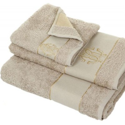 Комплект полотенец Roberto Cavalli &quot;Gold New 886&quot;, 5 шт, бежевый