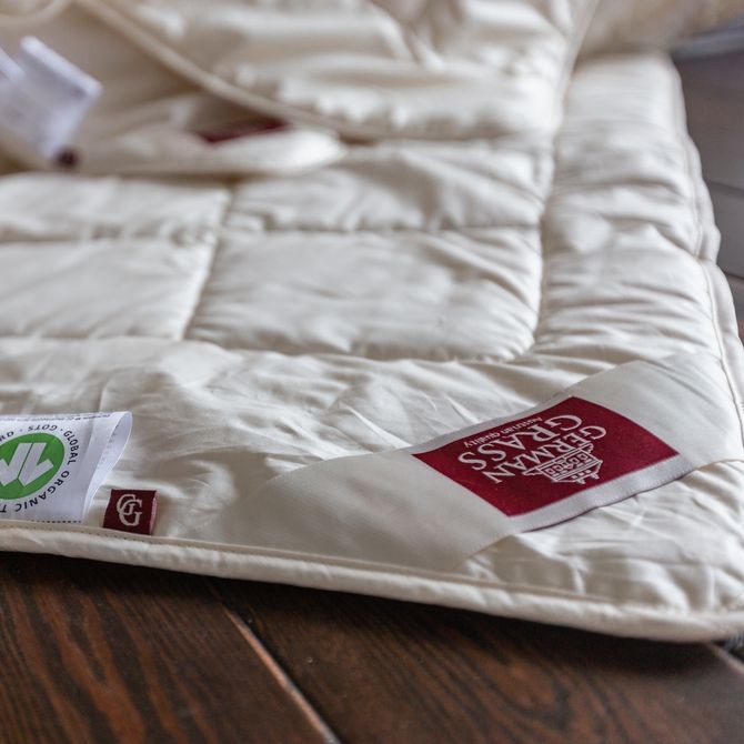 Одеяло German Grass хлопок "Organic Cotton", 160x220 см, легкое