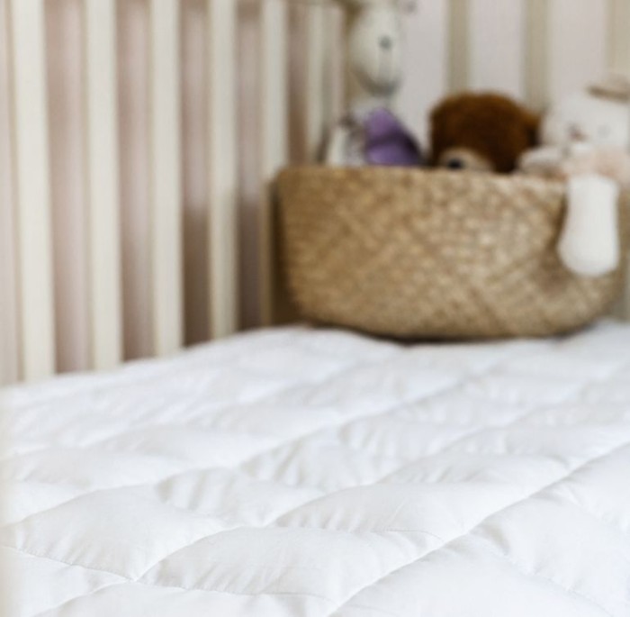 Наматрасник Prinz and Prinzessin с юбкой "Baby Down Grass", 60x120+15 см, теплый