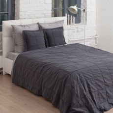 Покрывало LUXBERRY "SOHO", 150x220 см, антрацит