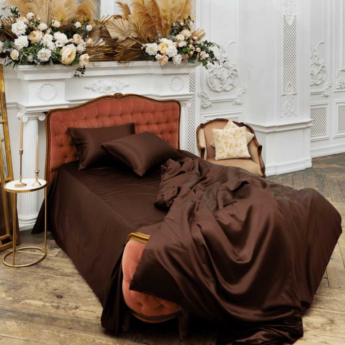 Постельное белье German Grass Silk Bliss "Chocolate Pie", 2-х спальное (евро)