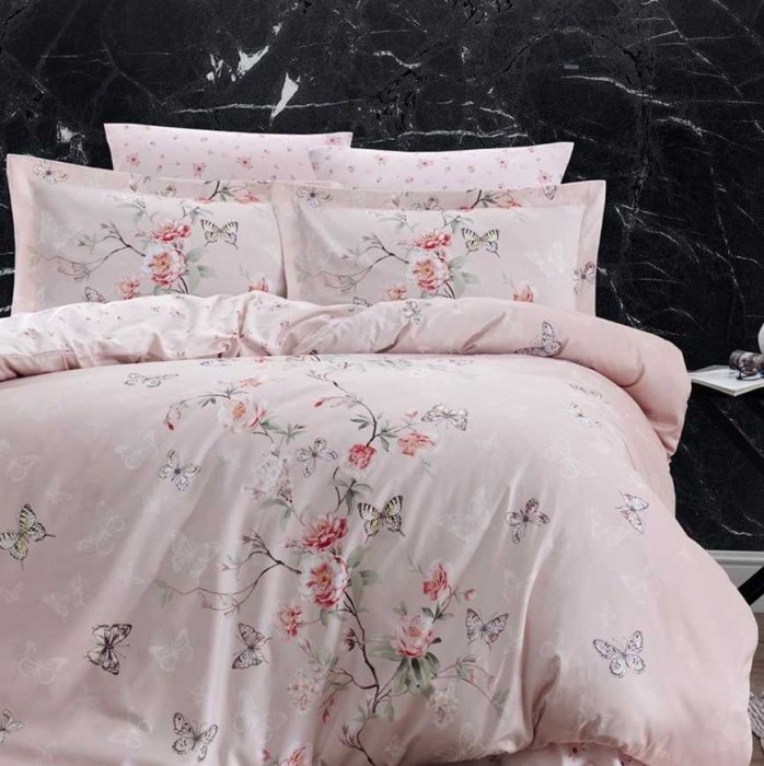 Постельное белье Do&Co Delux "Matilde", 1,5 спальное, пудра