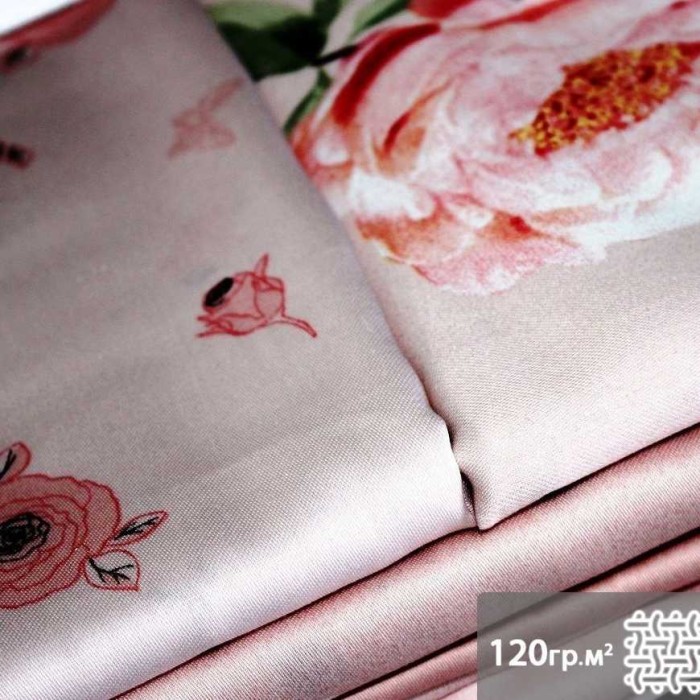 Постельное белье Do&Co Delux "Matilde", 1,5 спальное, пудра