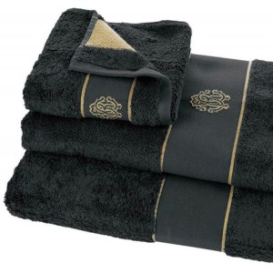 Комплект полотенец ROBERTO CAVALLI "GOLD NEW 914", 5 шт, черный