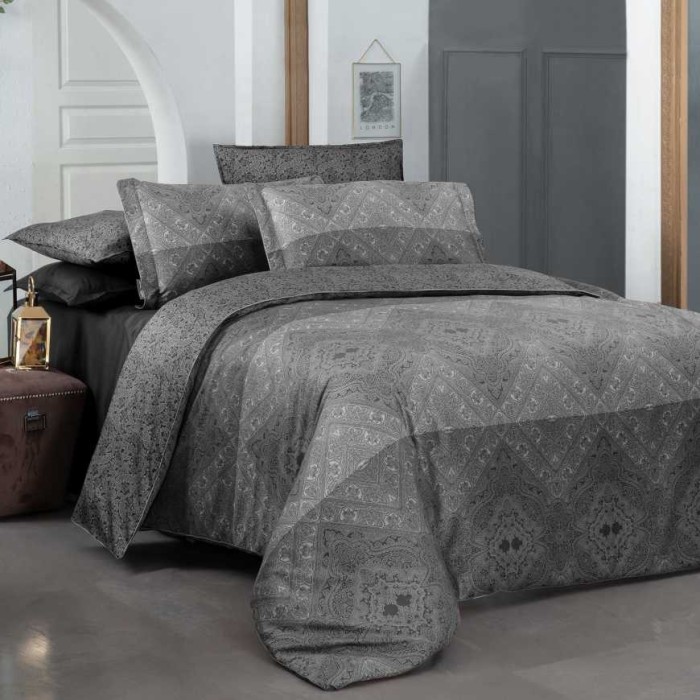 Постельное белье Sarev "Brezno", 2-х спальное (евро), серый
