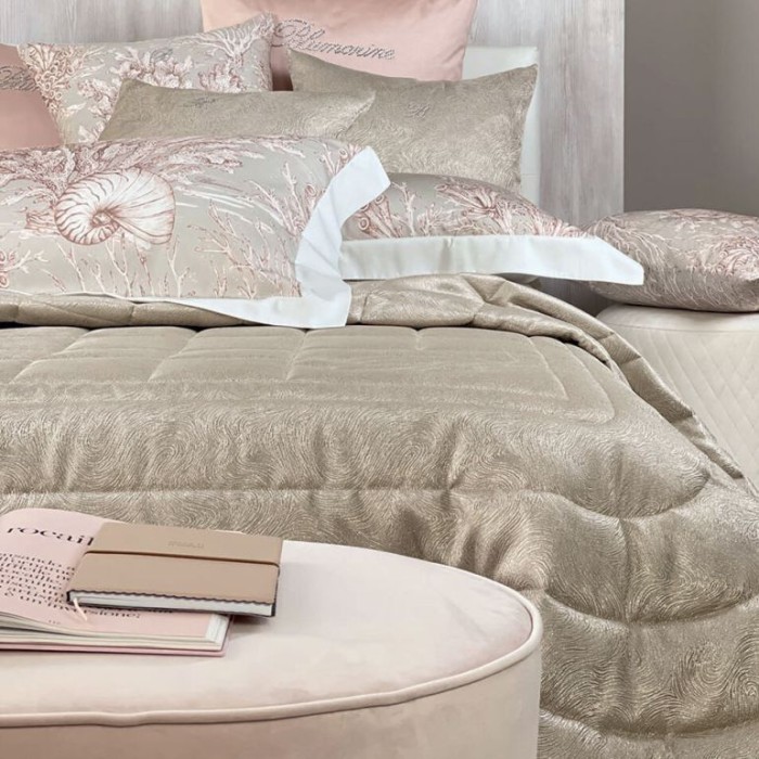 Покрывало Blumarine "Sfumatura", 270x270 см, с серебром