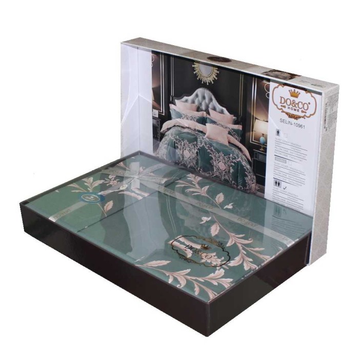 Постельное белье Do&Co Delux "Alona", 2-х спальное (евро), фисташковый