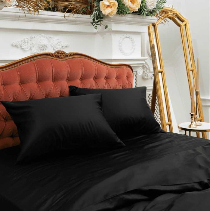 Наволочка German Grass Silk Bliss "Diamond Black", 50x70 см