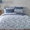 Постельное белье TIVOLYO жаккард "JACQUARD PRINTEMPS", 2-х спальное (евро), голубой