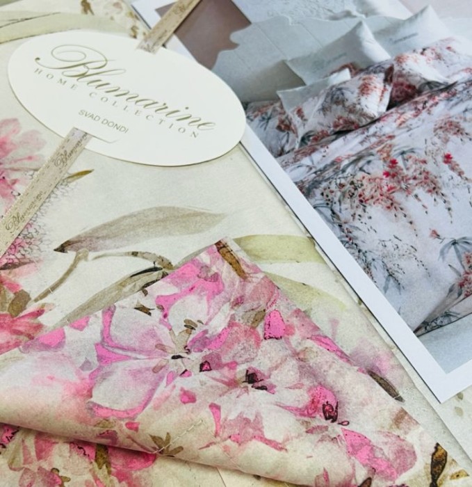 Постельное Blumarine "Glicine", 2-х спальное (евро), розовый