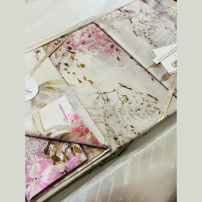 Постельное Blumarine "Glicine", 2-х спальное (евро), розовый