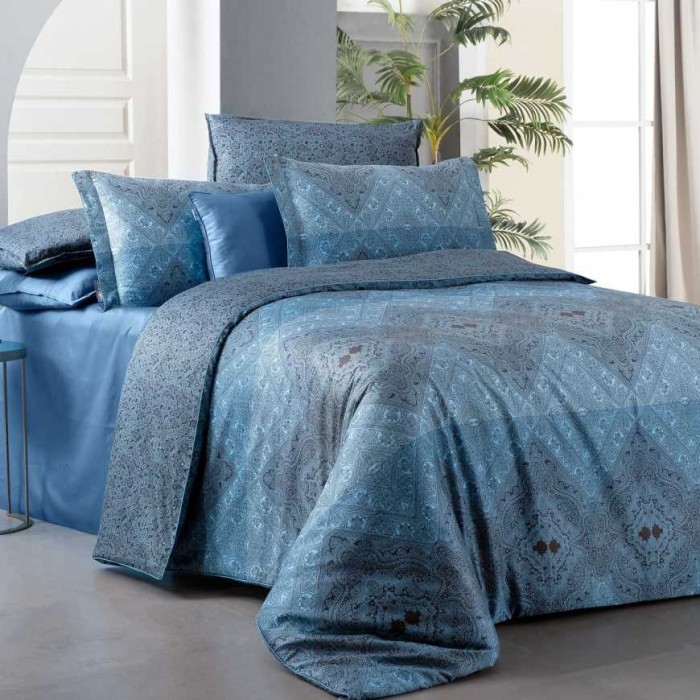 Постельное белье Sarev "Brezno", 1,5 спальное, синий