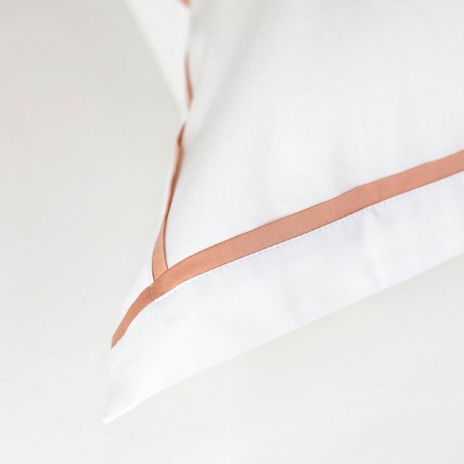 Наволочка German Grass "Salzburg Rose", 50x70 см, 2 шт, белый